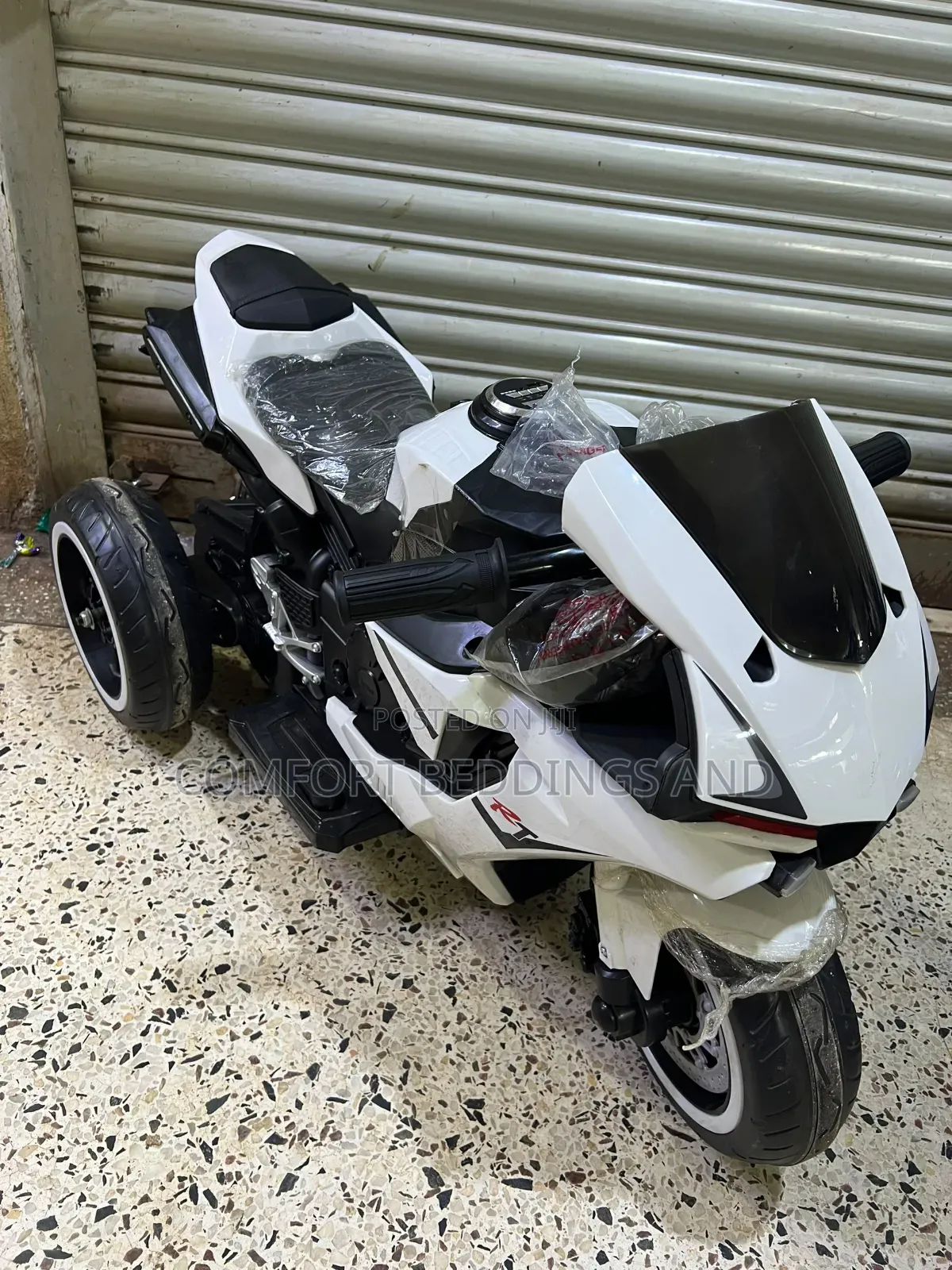 RT Rechargeable Motorcycle White