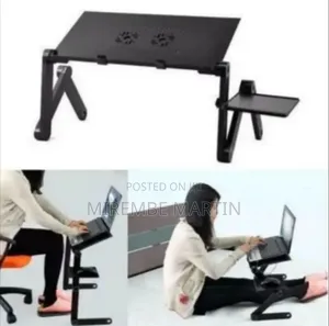 Foldable Adjustable Desk Laptop Table Stand With Mouse Pad