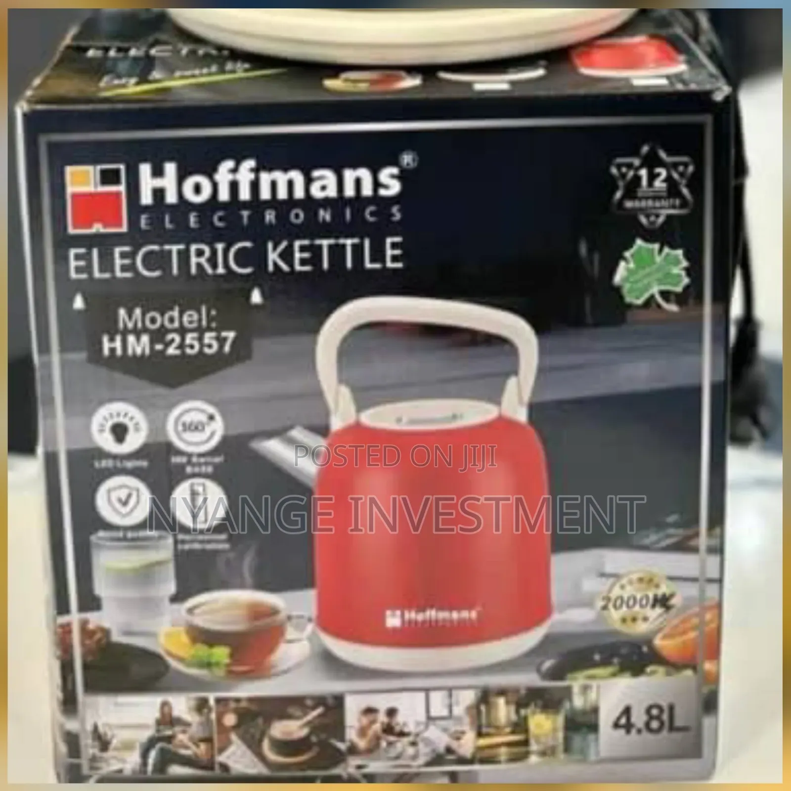 Hoffman Electric Kettle Model HM-2557 , 4.8L Capacity.