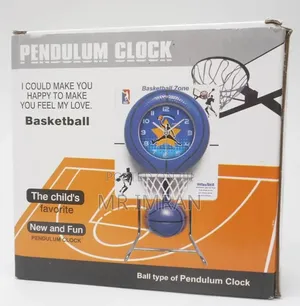 Basketball Zone Pendulum Table Clock