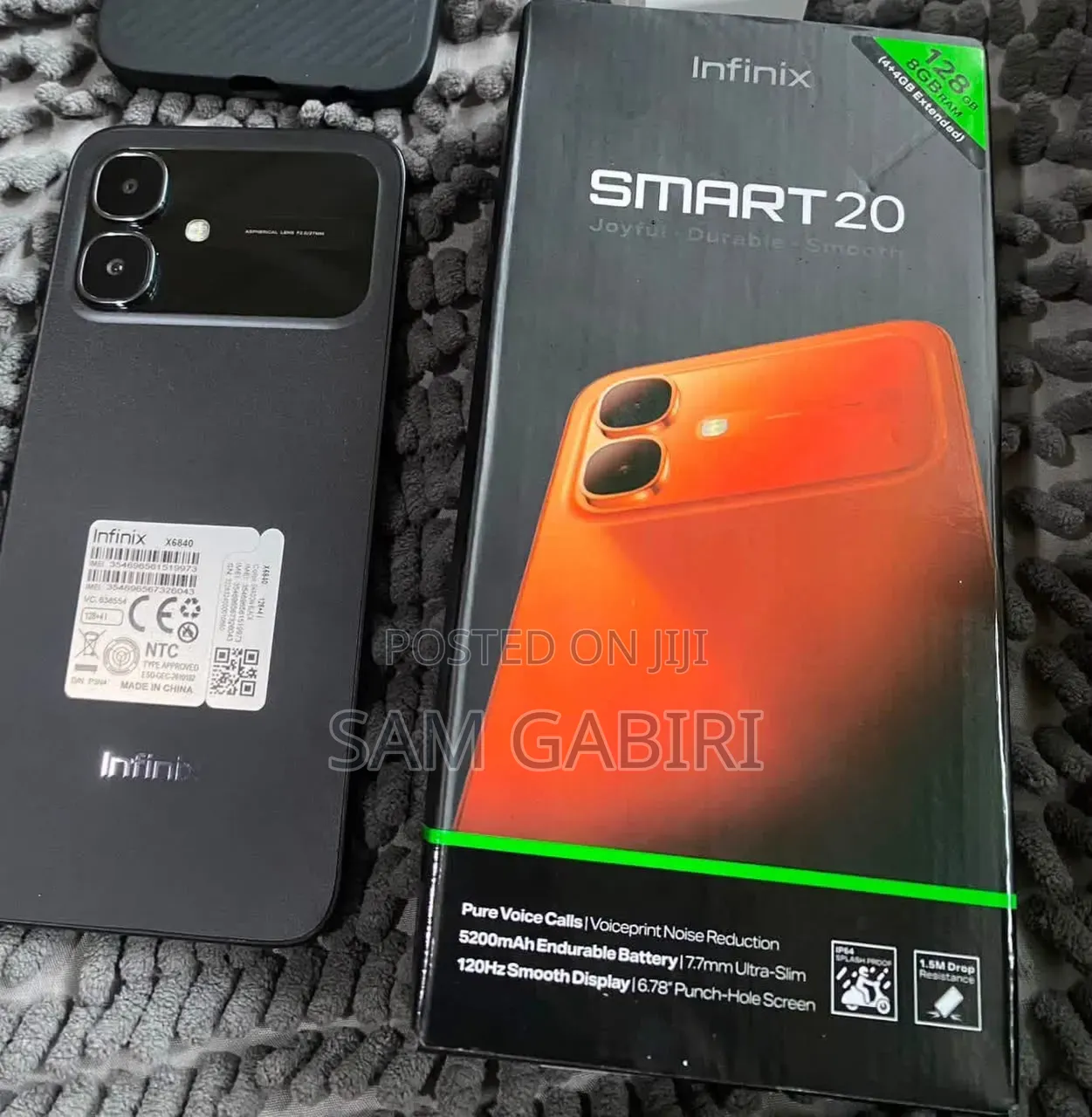 New Infinix Smart 20 64 GB Black