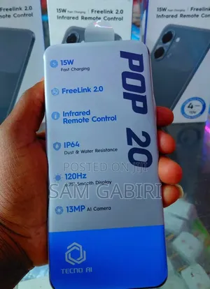 New Tecno Pop 20 64 GB Black