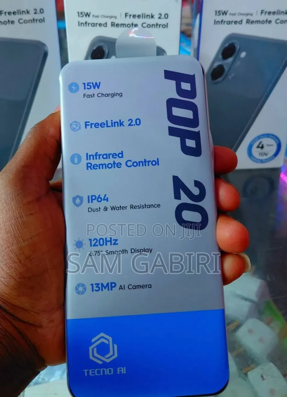 New Tecno Pop 20 64 GB Black