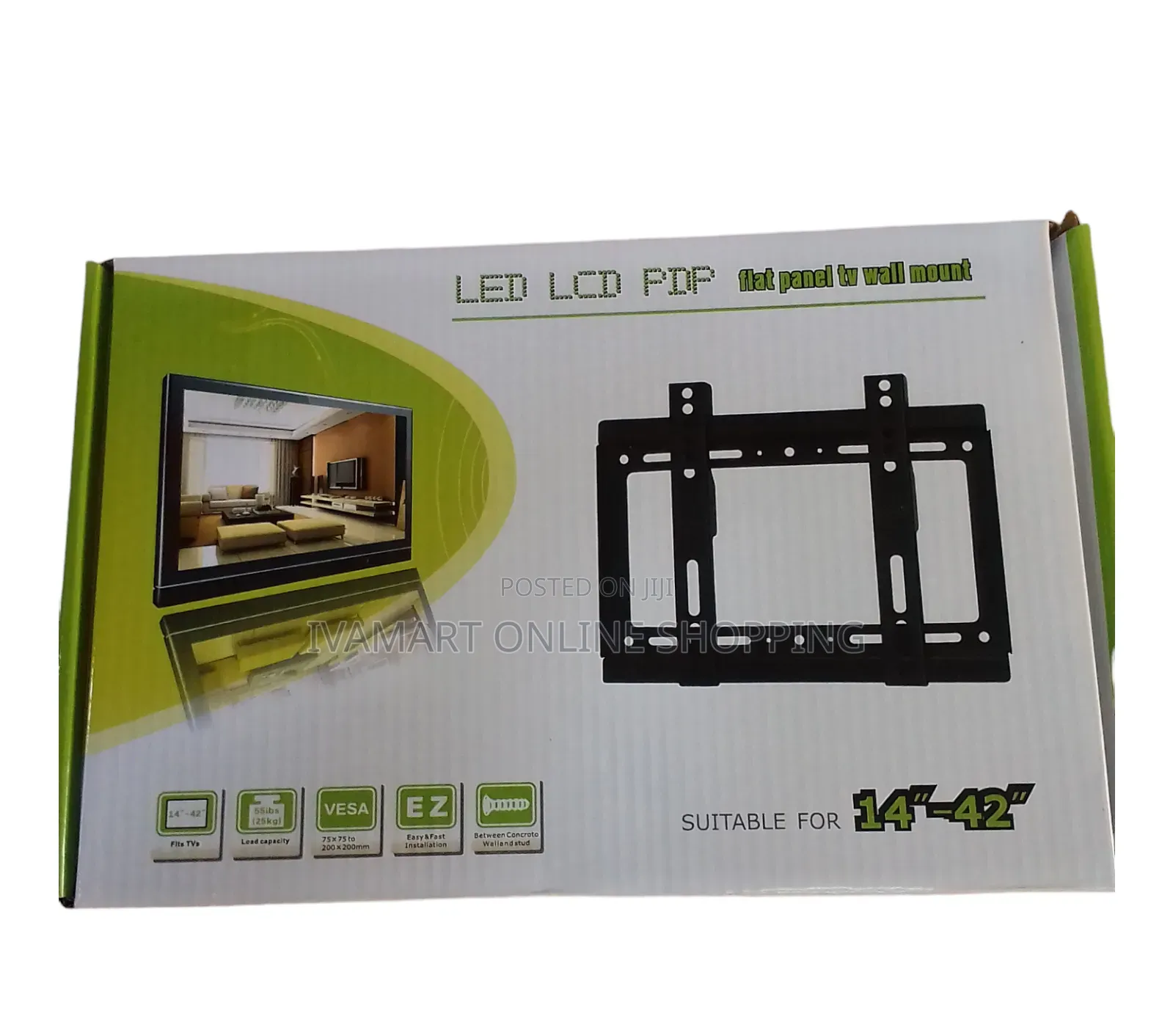 Flat Panel Wall Mount – Fits TVs 14" to 42" (LED/LCD/PDP)