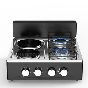 Hybrid 4-Burner Gas and Electric Cooktop / Tabletop Stove