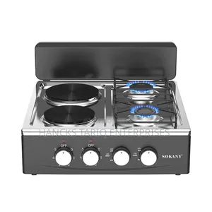 Hybrid 4-Burner Gas and Electric Cooktop / Tabletop Stove