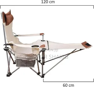 Folding Camping Chair Features a Built-in Footrest