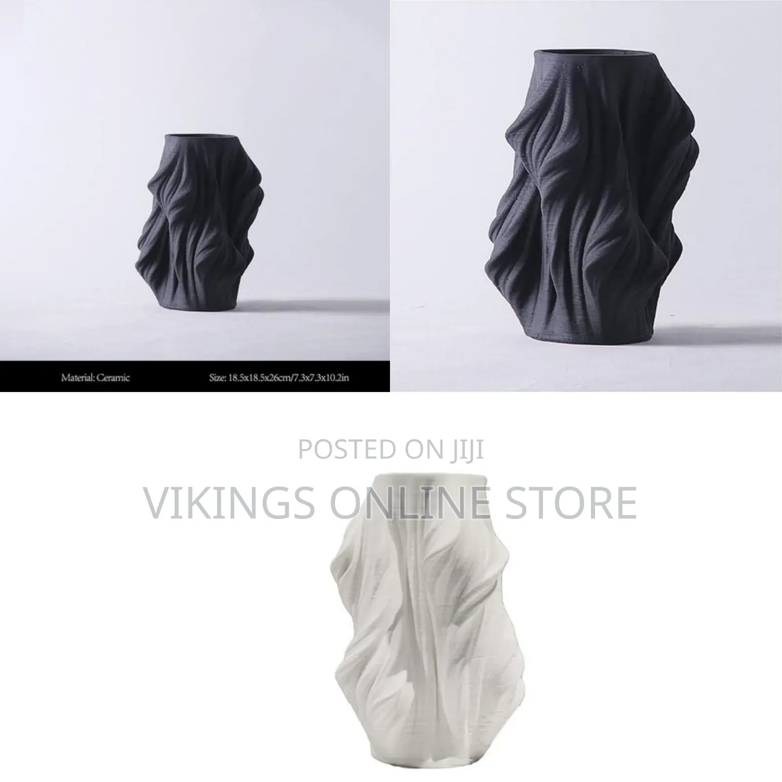3D Printing Creative Ceramic Vases, Modern Minimalist Shaped Vases