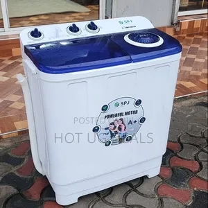 SPJ 7kg Semi-Automatic Twin Washing Machine - White