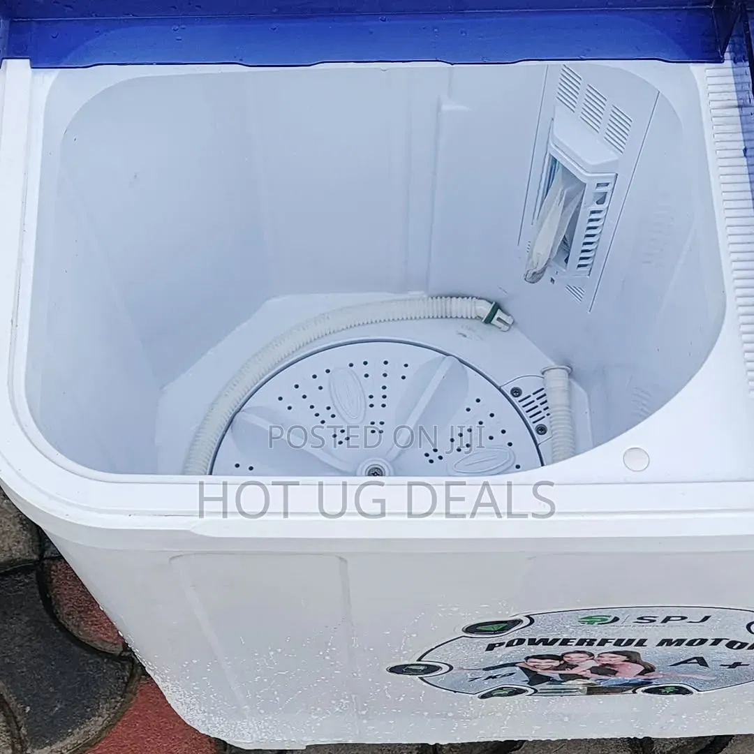 SPJ 7kg Semi-Automatic Twin Washing Machine - White