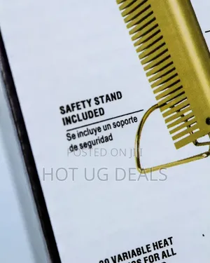 Gold Ceramic Professional Press Comb (High Heat Straightener)