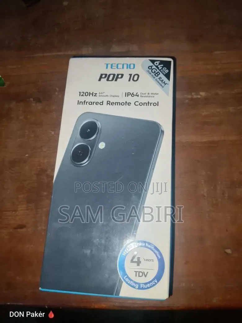 New Tecno Pop 10 128 GB Blue