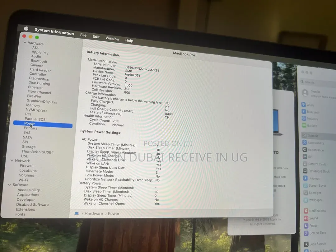 Laptop Apple MacBook Pro 2019 16GB Intel Core i7 SSD 512GB