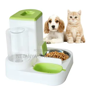 Automatic Pet Food and Water Dispenser Set
