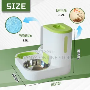 Automatic Pet Food and Water Dispenser Set