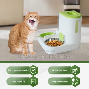 Automatic Pet Food and Water Dispenser Set