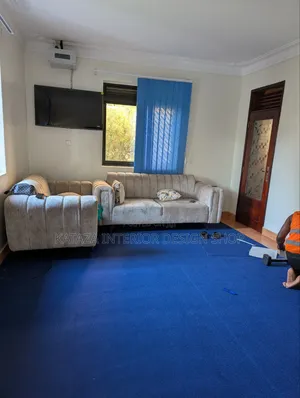 Colourful Blue Woolen Office Carpet