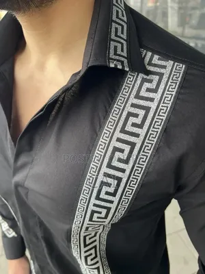 Prominent Geometric Greek Key Shirt