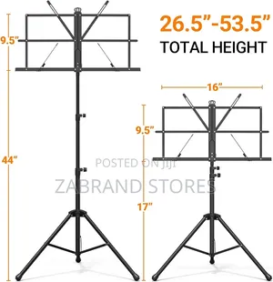 Foldable Tripod Sheet Music Stand