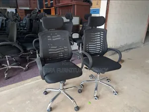 High Back Refurbished Mesh Office Chairs 2pcs