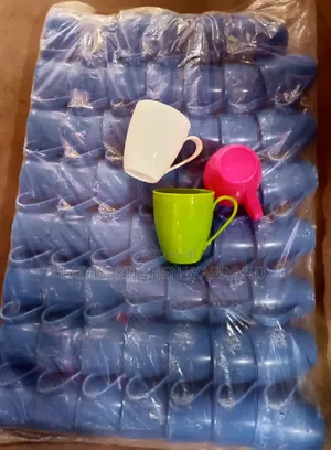 58Pieces Extra-Hard Plastic Tea Cups Set for Large Gatherings Business