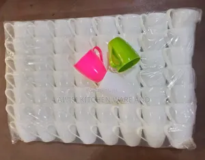 58-Piece Plastic Tea Cups Set –Durable for Large Gatherings Business