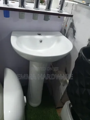 Hand Basin With Pedestal Big Size Frencia Good Quality+All Types)