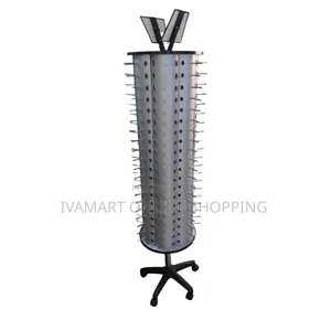 Rotating Sunglasses Display Stand With Wheels - Holds 140 PCS