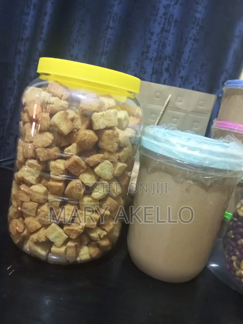 Peanut Butter and Snacks(daddies and Roasted Salted Grounduts, Corns