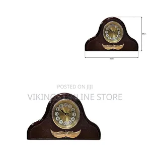 Mantel Silent Wood Shelf Clock Desk Fireplace Mantle Clocks
