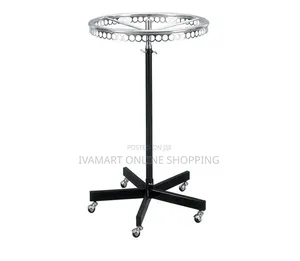 Adjustable Round Clothing Rack With Wheels – Garment Display