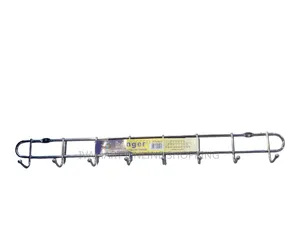 Wall Mounted Hooks Hanger Line - 8 Hooks