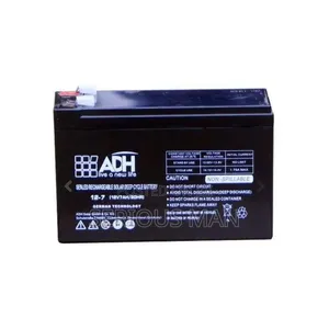 ADH Brand Sealed Lead-Acid Battery, Specifically a 12V 7Ah