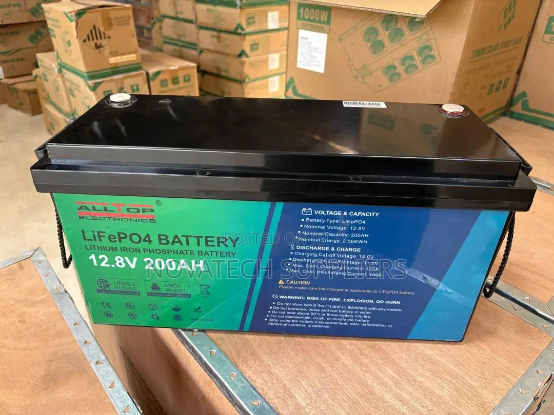 2.56kWh ALLTOP Lithium Iron Phosphate Battery 200Ah With Smart BMS