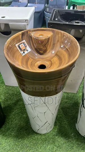 One Piece Pedestal Sink