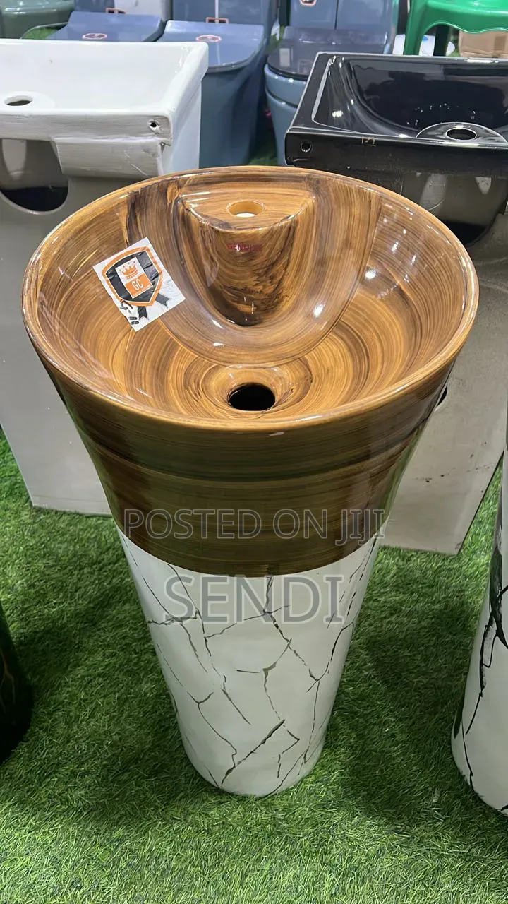 One Piece Pedestal Sink