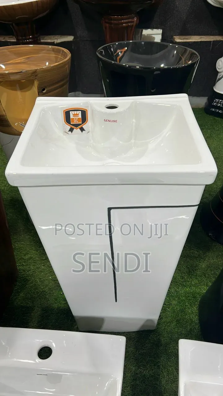 One Piece Pedestal Sink