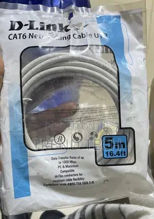 D-Link Cat6 Networking Cable 5m