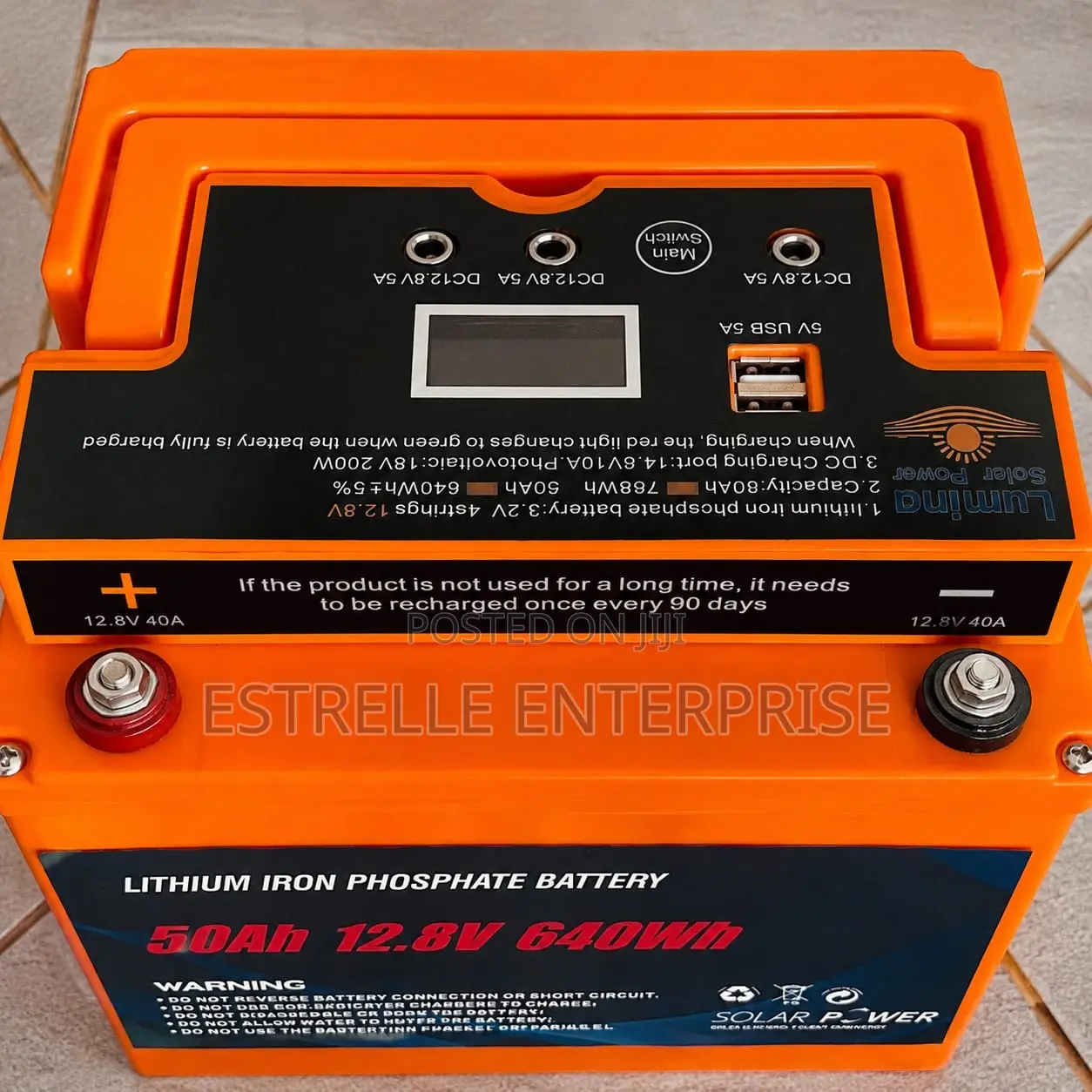 50Ah LifePO4 Lithium Battery Solar Backup