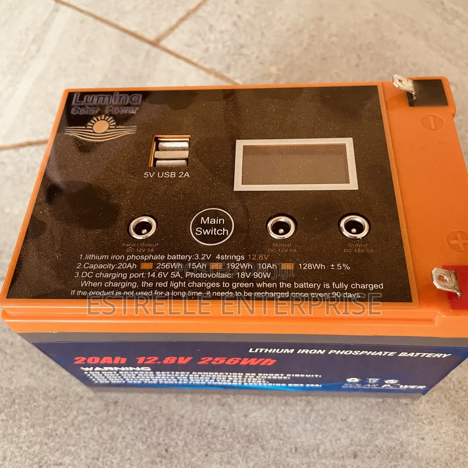 20Ah 12V LifePO4,Lithium Battery Solar Backup