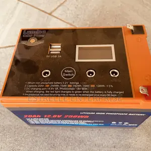 20Ah 12V LifePO4,Lithium Battery Solar Backup