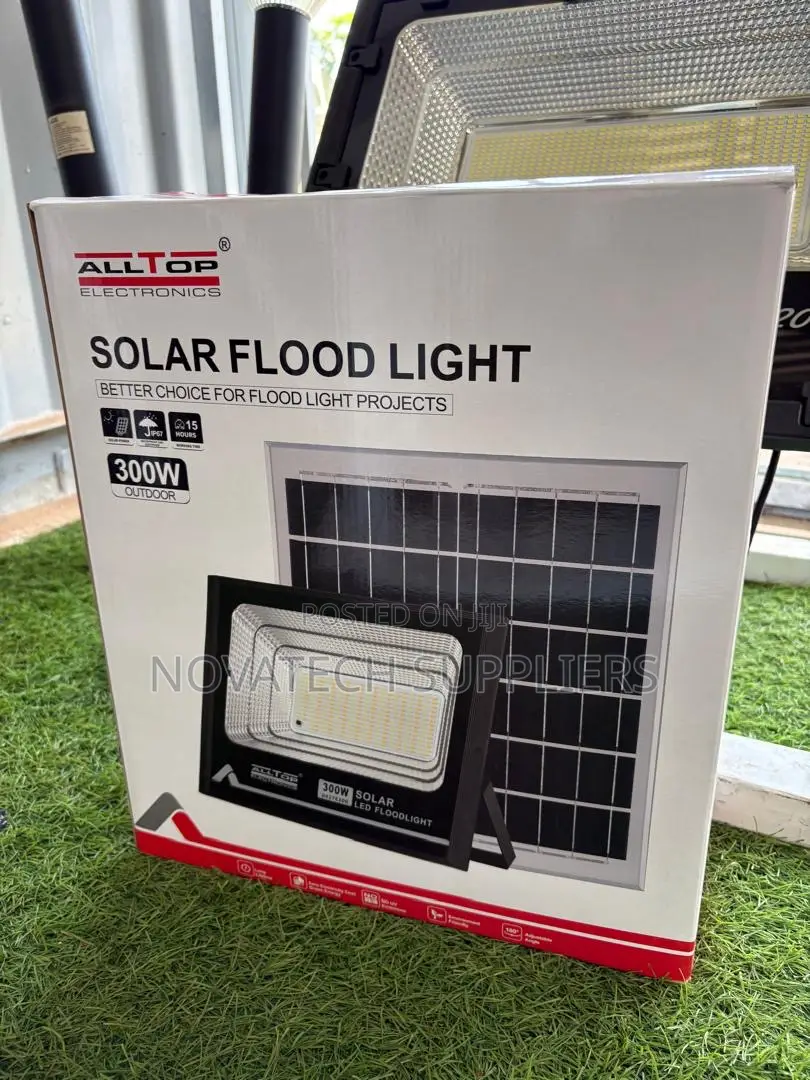 Premium ALLTOP 300W Solar Flood Light Inbuilt Lithium Battery