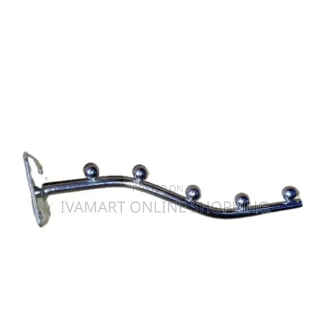Wall Mounted Boutique Hook Rods - 5 Hooks