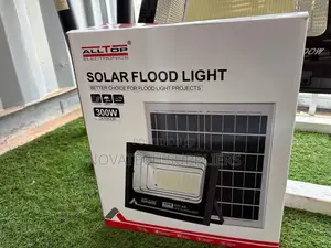ALLTOP 300W Solar Flood Light With Long Backup Panel
