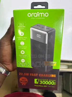 Orgainal 0raimo Power Bank With 30000mh