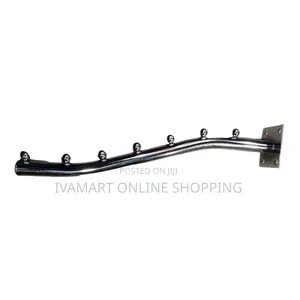 Wall Mounted Boutique Hooks Rods - With 7 Hooks