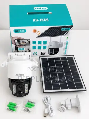 Aerbes WiFi Solar PTZ Security Camera HD AB-JK69-W