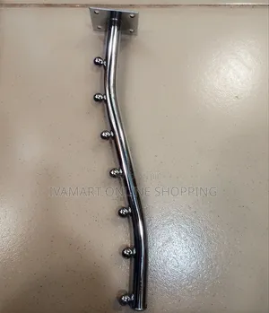 Wall Mounted Boutique Hooks Rods - With 7 Hooks