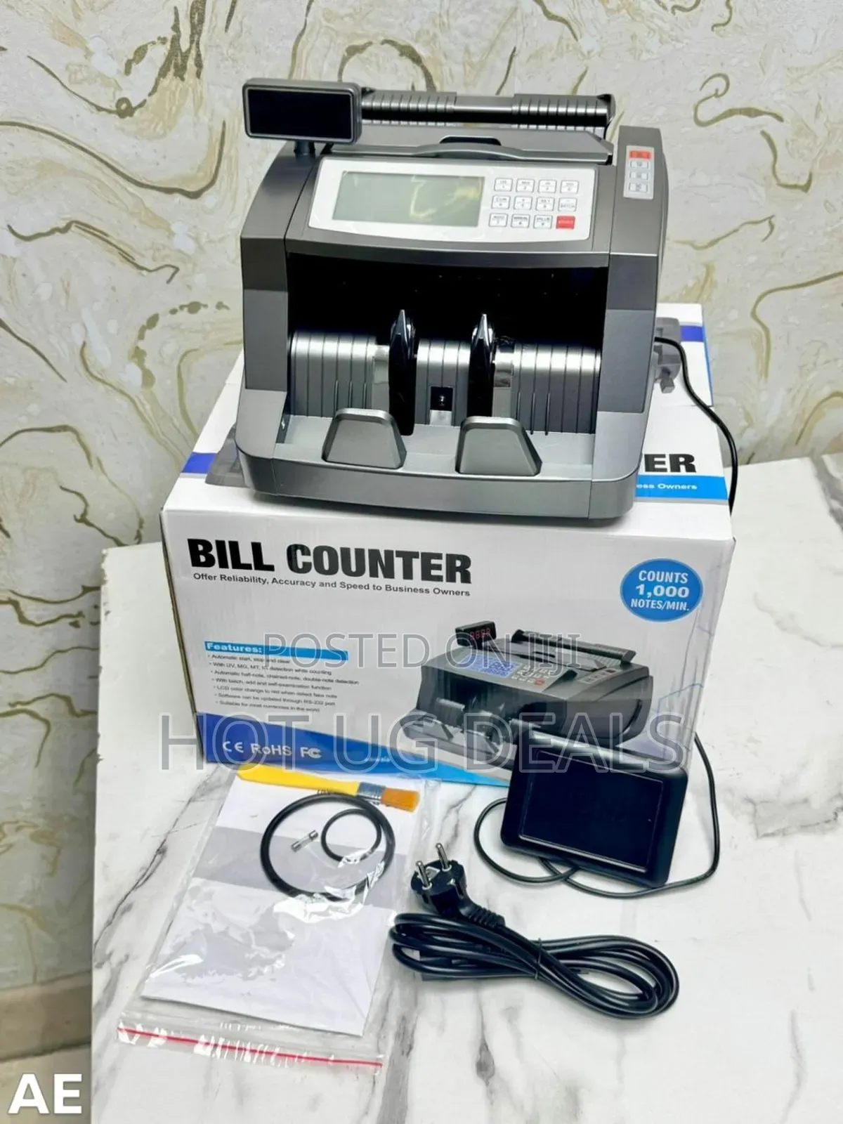 Banknote Counter Money Counting Machine Fake Notes Detector
