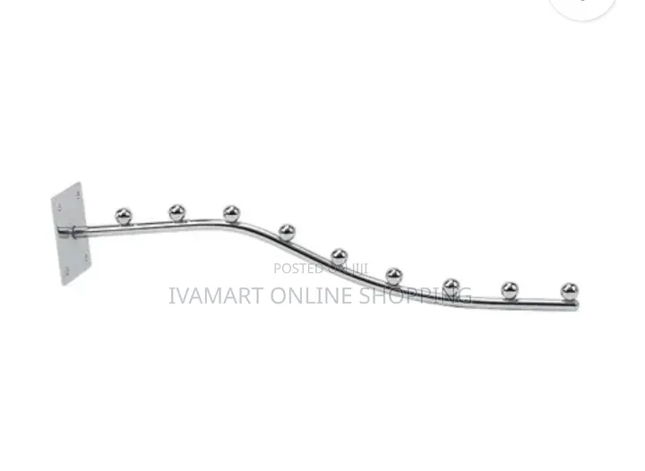 Wall Mounted Boutique Hooks Rods With 9 Hooks